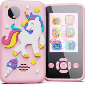 Kids Smart Toy Phone with Soft Silicone Cover | Light & Sound Educational Mobile Toy for Toddlers