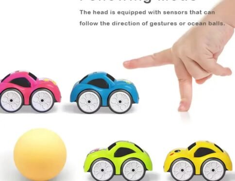 Induction sensor car following hand gestures for kids