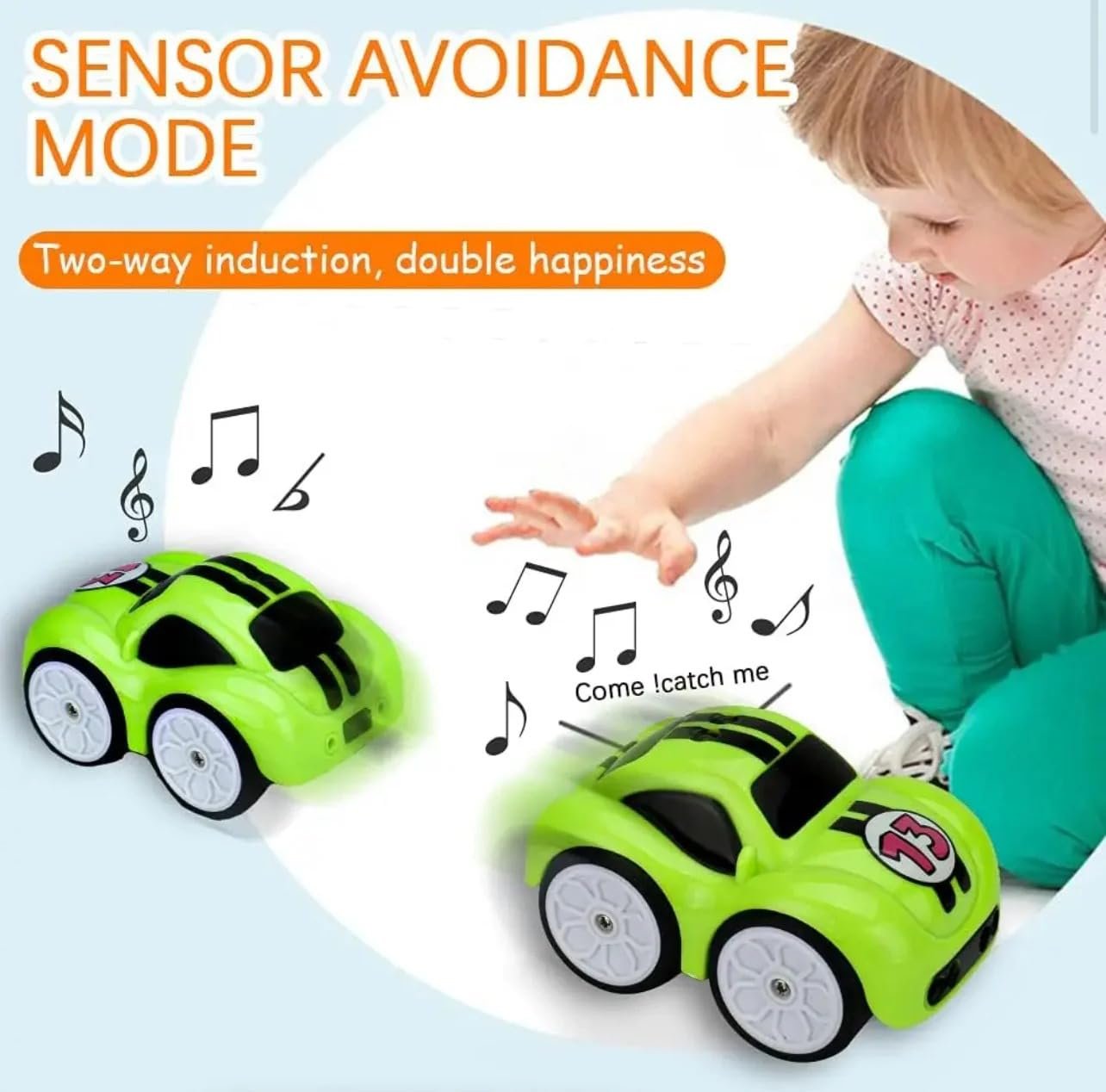 Obstacle avoidance induction sensor car toy for kids