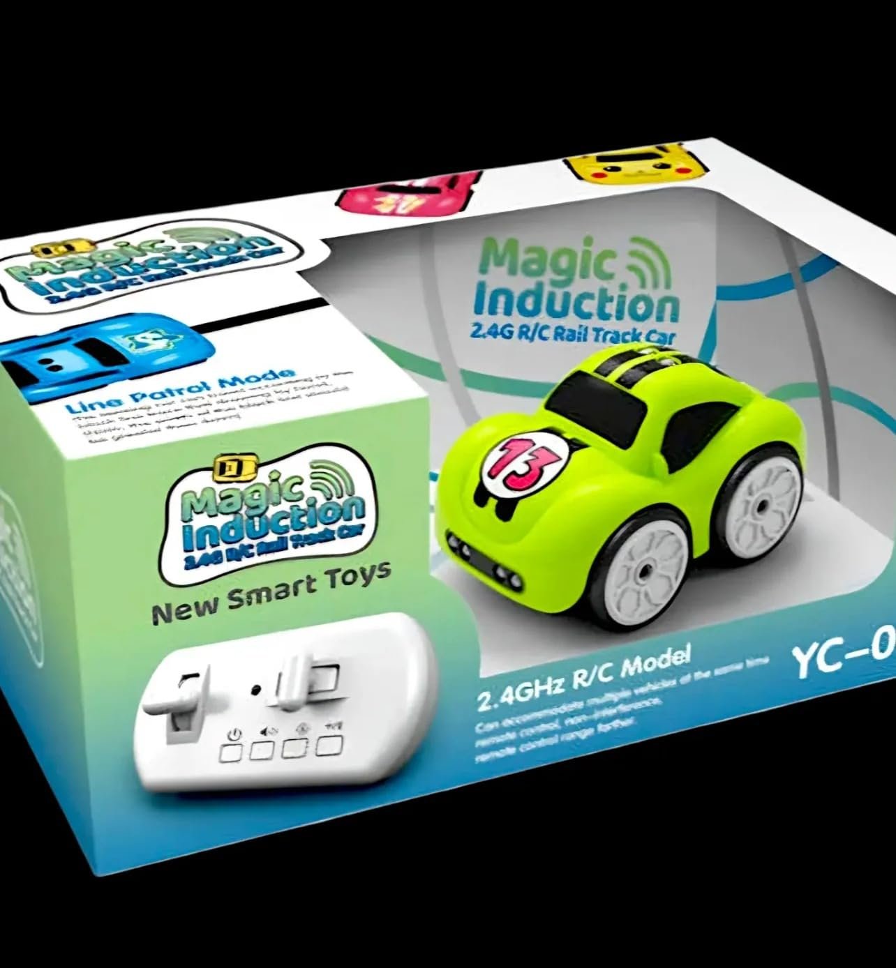 Magic induction sensor car toy with box packaging for kids