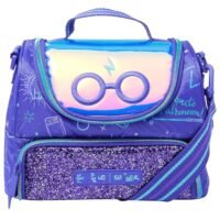 Harry Potter insulated lunch bag for kids with glitter front pocket